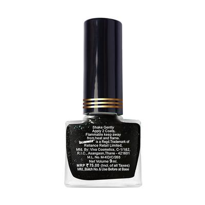 GL -9 ml 130BBLACK GLIMMER 9 ml - Nail Polish