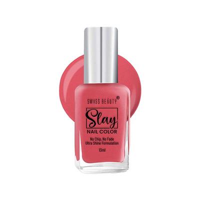 Swiss Beauty Slay Nail Color, Shade - Magenta Rush 13 gm - Nail Polish