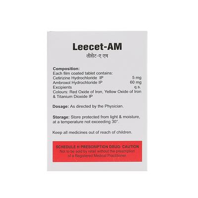 LEECET AM Tablet 10's - Allergies-Ant