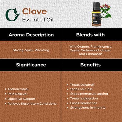 Organic Forest 100% VEGAN Clove Essential Oil 10 ml - Essential Oils