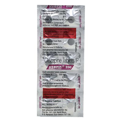 Sizopin 200mg Tablet 10'S - Schizophrenia-Aps