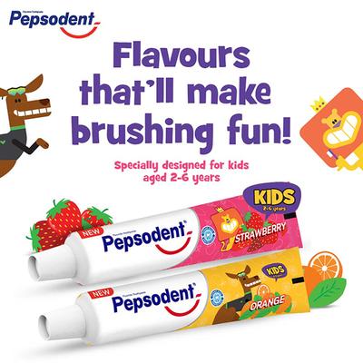 Pepsodent Kids Toothpaste - Strawberry 45 gm - Baby Oral Care
