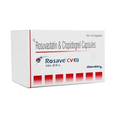 Rosave CV 20mg Capsule 10'S - High Cholesterol-Dys
