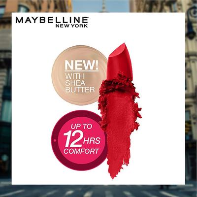 Maybelline New York Color Sensational Creamy Matte Lipstick, 640 Red Liberation 3.9 gm - Lipsticks