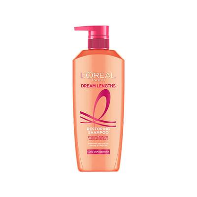 L'Oreal Paris Dream Lengths Restoring Shampoo With Vegetal Keratin and Castor Oil 1000ml - Shampoos