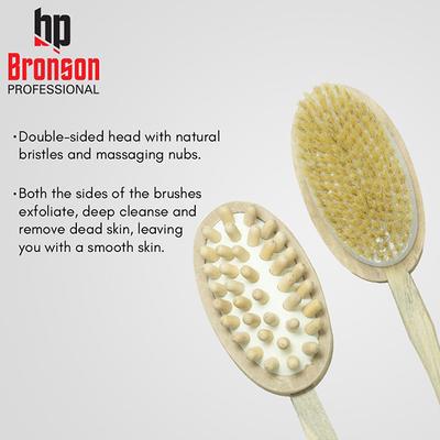 Bronson Professional Bath Brush Wooden 1's - Scrubs & Exfoliants