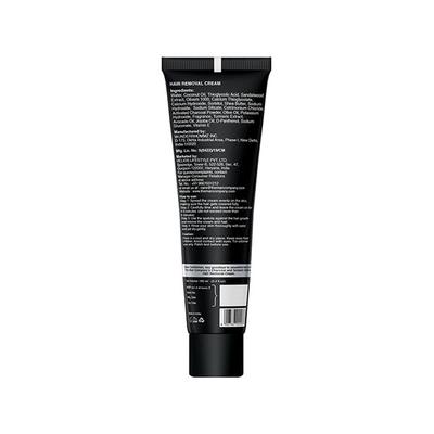 The Man Company Hair Removal Cream for Men Enriched With Charcoal & Turmeric 100 ml - Masks & Peels