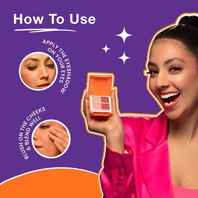 Swiss Beauty Craze Eyeshadow And Blusher Rose Party 9 gm - Eyeshadow, Bases & Primers