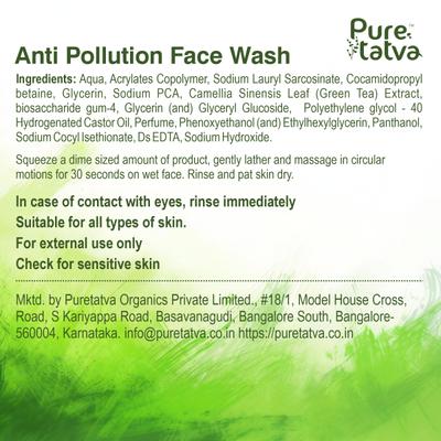 Pure Tatva Anti Pollution Face Wash 100 g - Face Washes