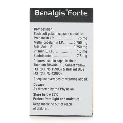Benalgis Forte Capsule 15'S - Neuropathic Pain-Dru