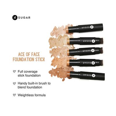 SUGAR Cosmetics Ace Of Face Foundation Stick - 47 Borgia (Medium Tan Warm Undertone) 12 gm - Foundation
