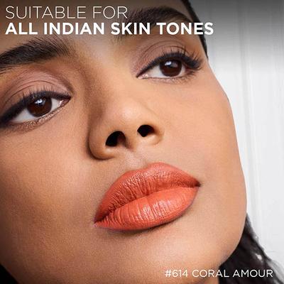 Loreal Paris Infallible Laque Resistance Lacquer-Like Shine, 16H Longwear, 614 Coral Amour 4 ml - Liquid Lipsticks