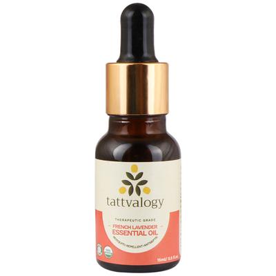 Tattvalogy Organic French Lavender Essential Oil Therapeutic Grade 15 ml - Essential Oils