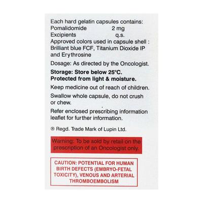 Pomavia 2mg Capsule 21'S - Cancer Oncology-Cyt