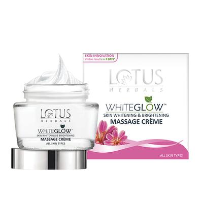Lotus Herbals Whiteglow Skin Whitening & Brightening Massage Creme 60 gm - Face Creams