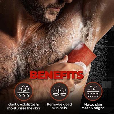 Beardo Whisky Smoke Perfumed Luxury Soap Crafted for Men, Deep Cleanses Skin Pores 75gmx3 3's - Soaps