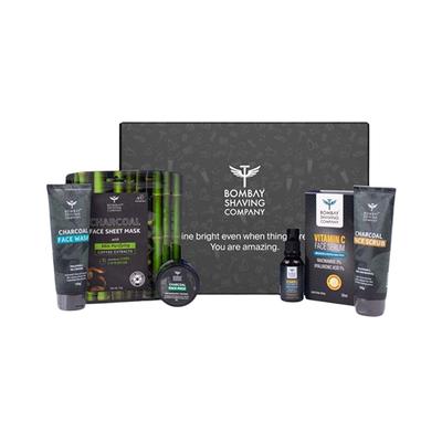 Bombay Shaving Company Charcoal De Tan and Glow Kit 500 gm - Scrubs & Exfoliants