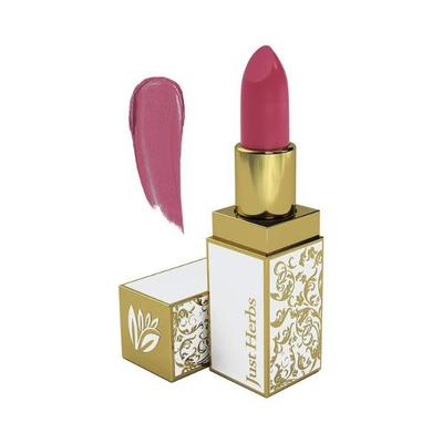 Just Herbs Ayurvedic Creamy Matte Lipstick with Jojoba Oil & Vitamin E Pink 4.2gm - Lipsticks