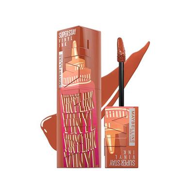 Maybelline New York Superstay Vinyl Ink - Longwear Shine Lip Color, Caramel 4.2 gm - Liquid Lipsticks