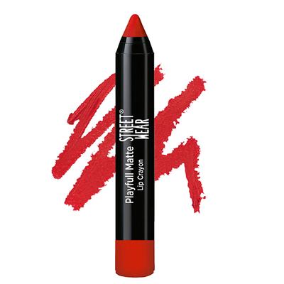 Street Wear Playfull Matte Lip Crayon - Lit Orange 2.9 gm - Lip Crayons