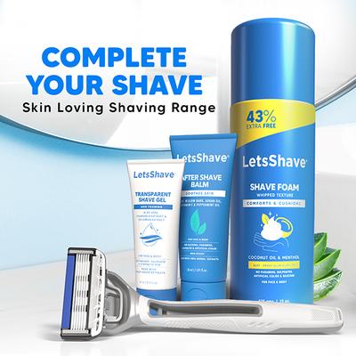 Letsshave Pro 6 Portable Trial Kit For Men, Pro 6 Prortable Razor With Shave Foam 200G 1's - Grooming Kits