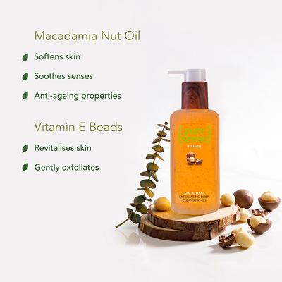 PureSense Relaxing Macadamia Exfoliating Body Cleansing Gel, Sulphate & Paraben Free, Cleanses Skin, Nourishes Skin 200ml - Face Wash & Cleansers