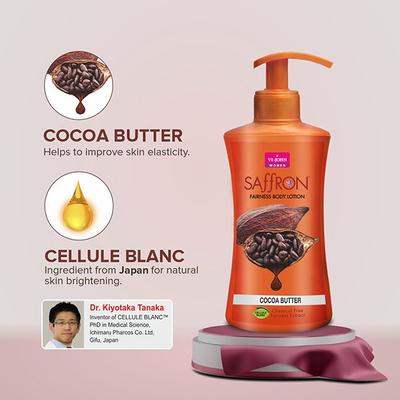 VI-John Saffron Cocoa Butter Fairnes Body Lotion for Women 250ml each 2's - Lotions & Creams