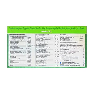 Absolut 3G Capsule 10'S - Supplements-Vam