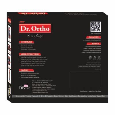 Dr. Ortho Knee Cap Pair - Black 1's - Knee/Leg Supports