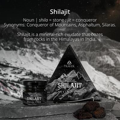 Pravek Shuddha Shilajit Resin Form 20 g - Speciality Medicines