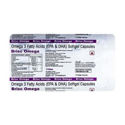 BRISC OMEGA Softgel Capsule 10's - Supplements-Sup