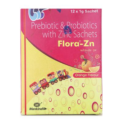 FLORA ZN ORANGE FLAVOUR Sachet 1gm - Diarrhoea-Ant