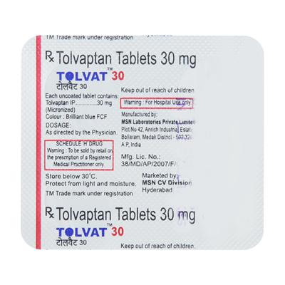 Tolvat 30mg Tablet 4'S - Hyponatremia
