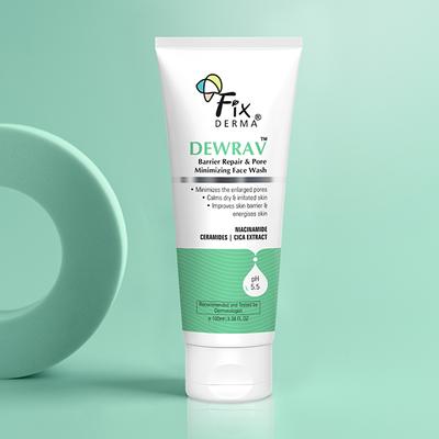 Fixderma Dewrav Barrier Repair & Pore Minimizing Improves Skin Barrier & Soothes 100 ml - Face Wash & Cleansers