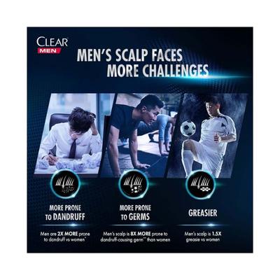 Clear Men Anti-Hair Fall Anti-Dandruff Shampoo with Vitamin B3 & Taurine 320 ml - Shampoos