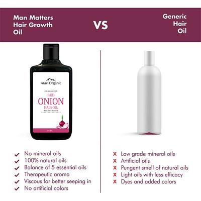 Aravi Organic Hair Growth Hair Oil with Onion Oil 200 ml - Hair Oils