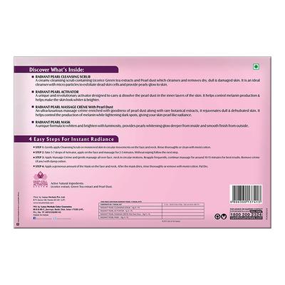 Lotus Herbals Radiant Pearl Cellular Lightening 4 Facial Kit 37gm - Facial Kits