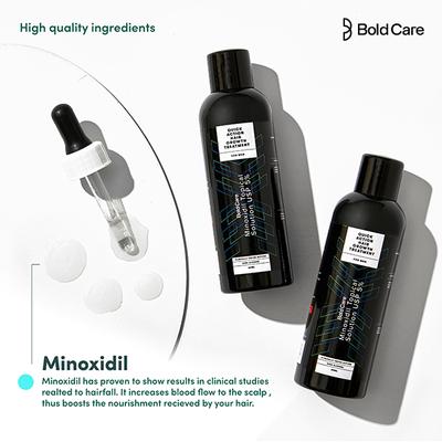 Bold Care Hair Regrowth Combo Pack (Minoxidil Hair Growth Oil 60 ml + Biotin Hair Growth Tablet 60's) - Hair Treatment