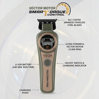 VEGA Professional Pro Maestro Hair Trimmer with Smart Torque Control Technology, (VPPHT-08) 1's - Trimmers