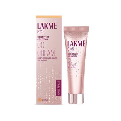 Lakme 9 To 5 Cc Cream, Tinted Moisturiser, Bronze 20 gm - Bb & Cc Creams