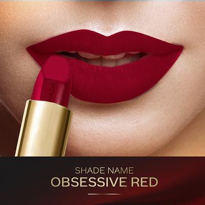 Faces Canada Matte Addiction Lipstick Luxurious Comfort with Mulberry Oil & Shea Butter Hd Finish Obsessive Red 07 3.7gm - Lipsticks
