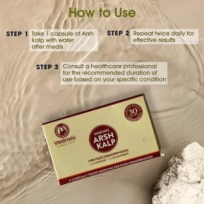 Vaidrishi Arsh Kalp (Capsule 6's + Ointment 6 gm) - Speciality Medicines