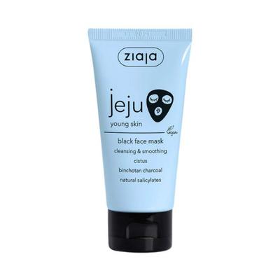 Ziaja Jeju Cleaning & Smoothing Black Face Mask 50 ml - Masks & Peels