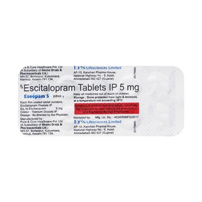 Ezeepam 5mg Tablet 10'S - Depression-Ant