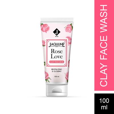 Jaquline USA Rose Love Clay Face Wash 100 ml - Face Wash & Cleansers