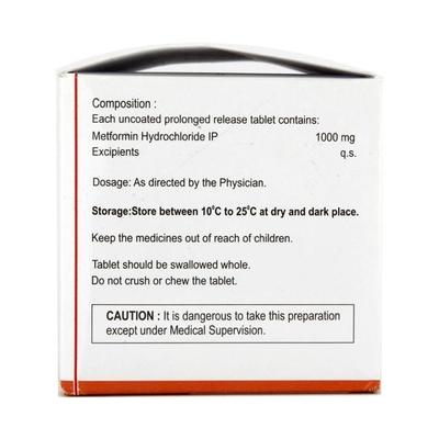 Maxformin 1000 Tablet 15'S - Diabetes-Ant