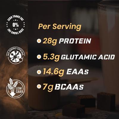 Onelife 100% Whey Protein Isolate Powder - Chocolate (Pouch) 500 gm - Workout Essentials