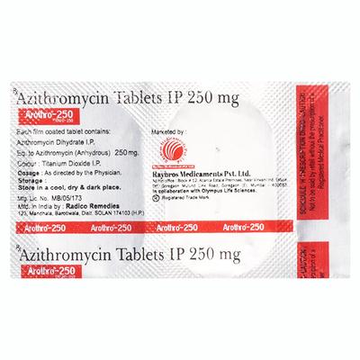 AROTHRO 250 Tablet 6's - Bacterial Infections-Mac