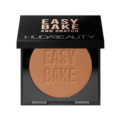 Huda Beauty Easy Bake and Snatch Pressed Brightening and Setting Powder - Cinnamon Bun 9 gm - Compact Powder