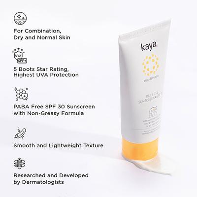 Kaya DAILY USE SUNSCREEN SPF 30 75 ml - Face Sunscreen